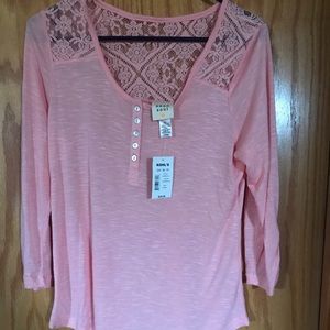 Lace Half Sleeve Shirt